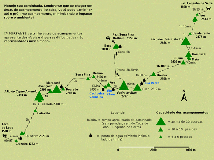 mapa da serra fina