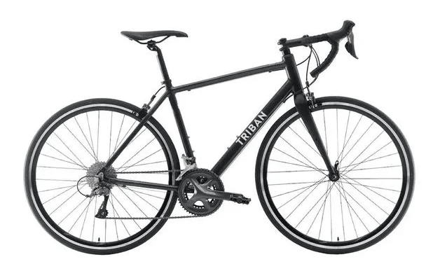 Bicicleta de speed triban rc 120 da decathlon em perfil