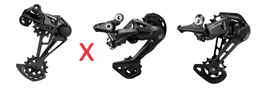 Sram SX vs Deore M4100 e M5100